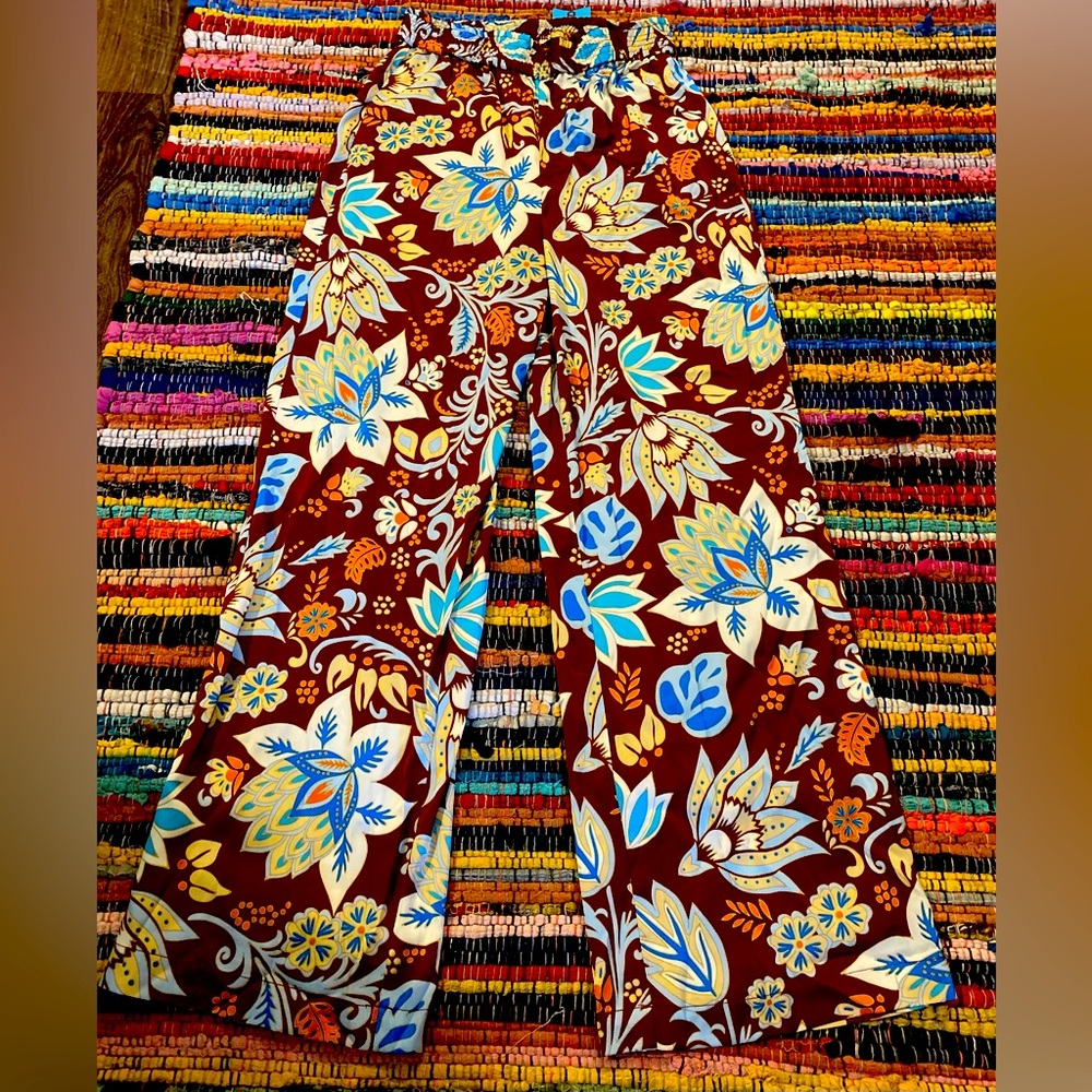 High Waisted Satin Pants